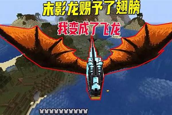 我的世界末影飞龙的翅膀怎么做手机版_无尽挑战飞龙在天怎么破