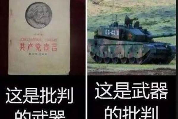 批判的武器不能代替武器的批判什么意思
