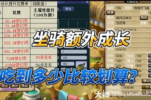 梦幻西游五开坐骑成长多少合适_梦幻西游仙族坐骑哪个成长比较高