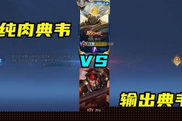 纯肉装典韦全输出典韦哪个厉害_典韦半肉装好还是输出装好