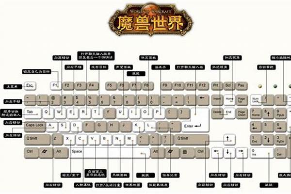 魔兽世界怎么在键盘上设定鼠标左右键