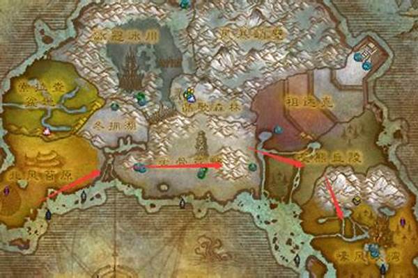 魔兽世界部落怎么去北风苔原_魔兽世界78级到哪里a怪